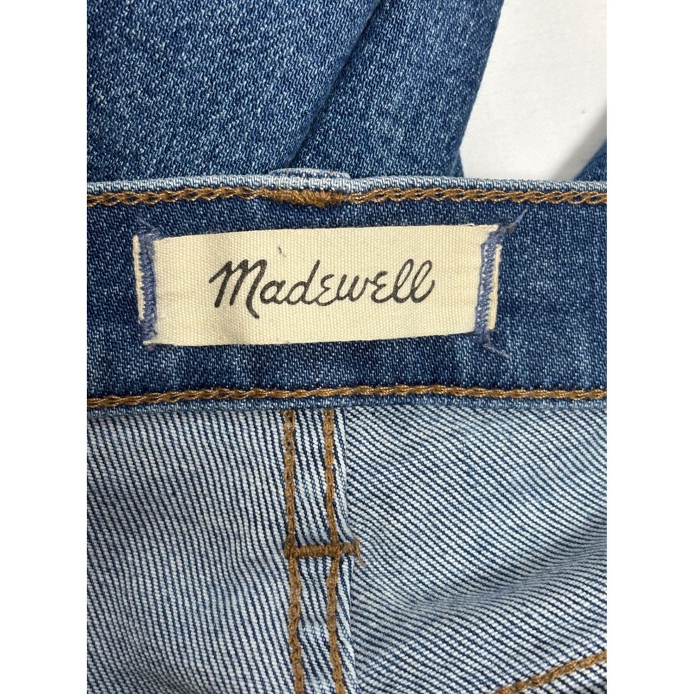 Madewell 9" Mid-Rise Skinny Crop Jeans Medium Wash Button Fly Size 27 - Picture 4 of 7